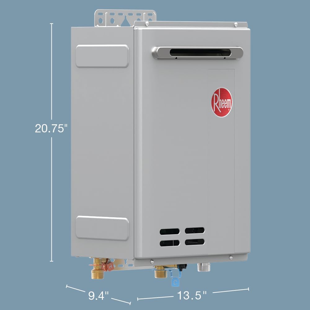 Rheem RTG-84XLN-3 8.4 GPM Outdoor Tankless Water Heater Natural Gas High-Efficiency Non-Condensing New