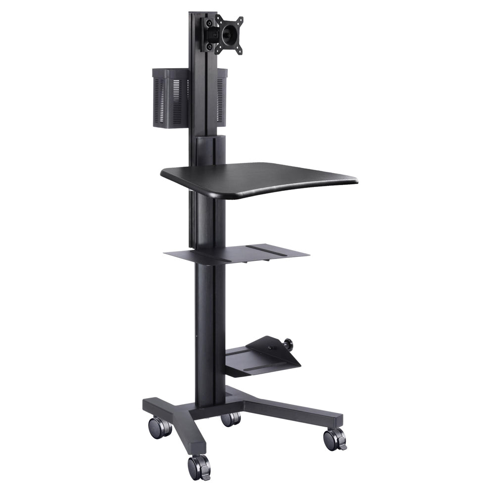 Yescom NexusX PC Computer Desktop Rolling Mobile Cart Workstation New