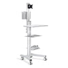 Yescom NexusX PC Computer Desktop Rolling Mobile Cart Workstation New