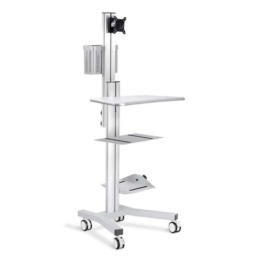 Yescom NexusX PC Computer Desktop Rolling Mobile Cart Workstation New