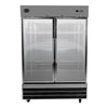 SABA S-47FG Commercial Freezer 47 cu. ft. Two Glass Door Display Reach-In Stainless Steel New