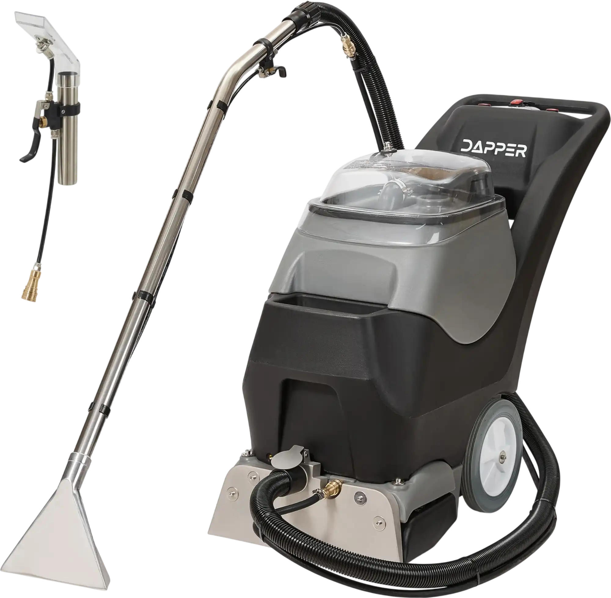 Dapper Supply Carpet Extractor 4-in-1 Cold Water Machine with Steam Upholstery & Floor Wand New