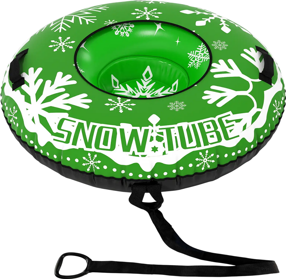 42" Heavy-duty Inflatable Snow Tube with Detachable Tow Strap
