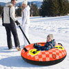 42" Heavy-duty Inflatable Snow Tube with Detachable Tow Strap-Orange - Gallery View 1 of 10