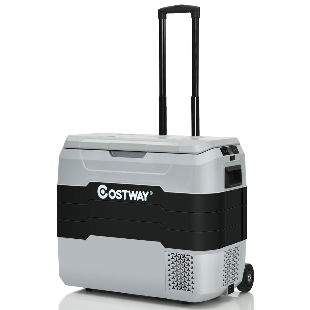 Costway Portable Car Refrigerator Dual-Zone 42 QT New