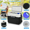 Costway Portable Car Refrigerator Dual-Zone 42 QT New