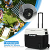 Costway Portable Car Refrigerator Dual-Zone 42 QT New