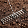 42 x 10 Inch Lawn Leveling Rake with Ergonomic Handle-Silver - Gallery View 1 of 9
