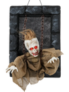 Halloween Hanging Animated Zombie Prisoner Decoration Sound-Activated