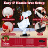 44" animated Christmas reindeer decoration with 98 LEDs, colorful antler lights, and wind-resistant design for outdoor.