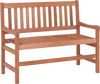 44 Inch 2-Seat Outdoor Loveseat Bench