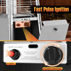 Fast pulse ignition and variable control knob on the 45000 BTU pyramid patio heater for easy heat adjustment outdoors.