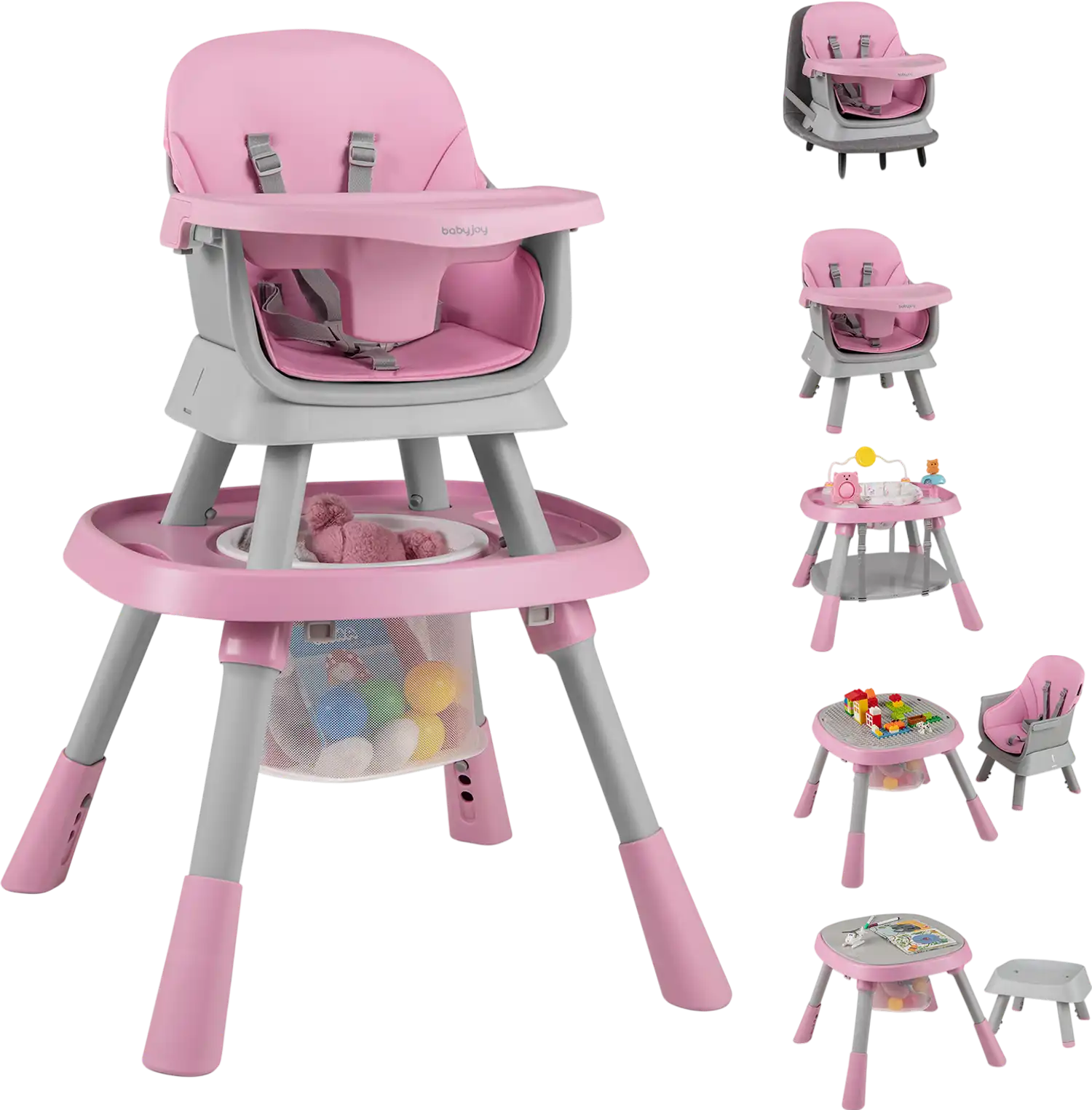 Costway 16-in-1 Convertible Baby High Chair Activity Center Booster Seat 62560628 New