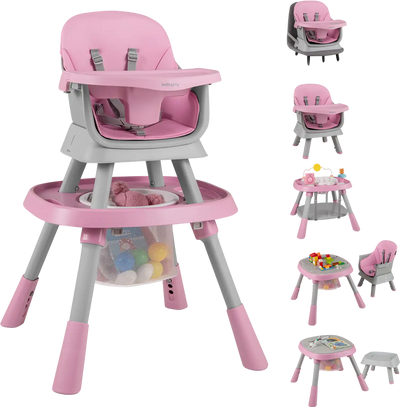 Costway 16-in-1 Convertible Baby High Chair Activity Center Booster Seat 62560628 New