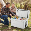 45 Quart Portable Hard Cooler Insulated Ice Chest Keeps Cool for up to 6 Days-White - Gallery View 1 of 11