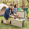 45 Quart Portable Hard Cooler Insulated Ice Chest Keeps Cool for up to 6 Days-Khaki - Gallery View 1 of 10