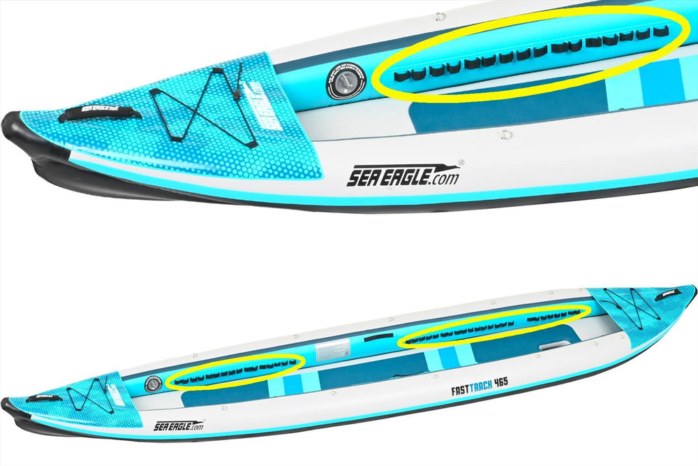 Sea Eagle 465FTK_P2 465ft FastTrack V-Bottom Inflatable Kayak Pro 2 Person Package New