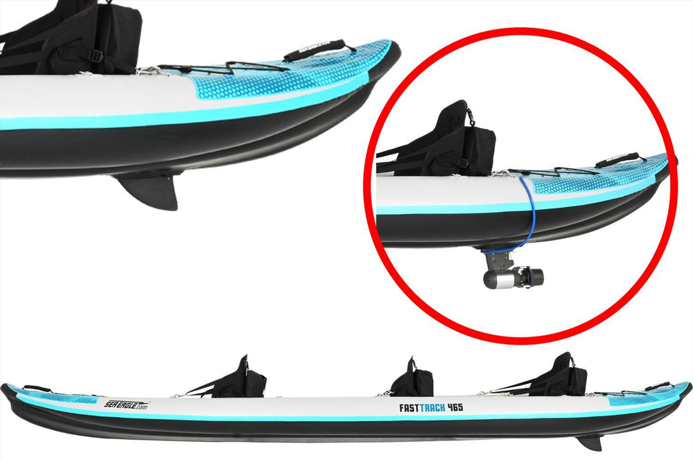 Sea Eagle 465FTK_P 465ft FastTrack V-Bottom Inflatable Kayak Pro 3 Person Package New