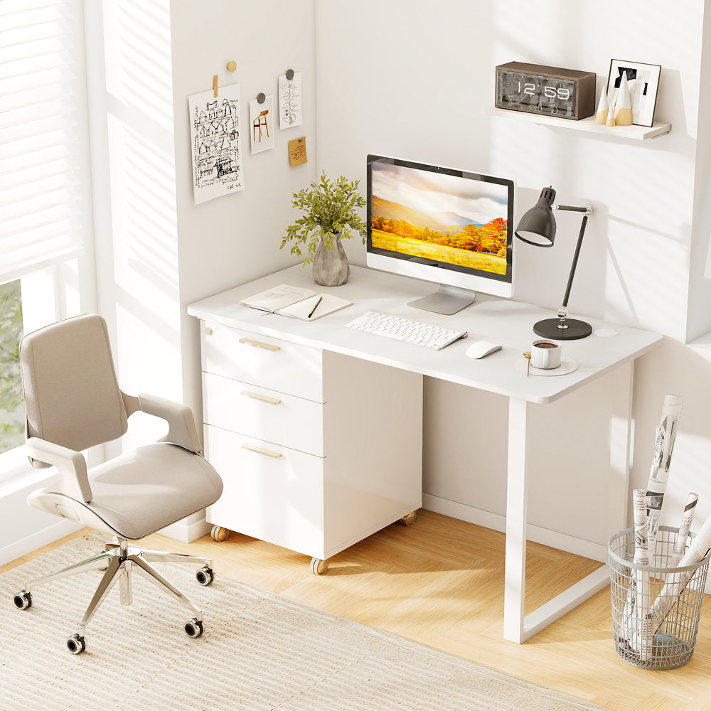 47” x 24” Universal Tabletop for Standard and Standing Desk Frame-Natural - Gallery View 1 of 10