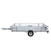 Stirling Kit Trailer 4 x 8 ft 885 lb. Capacity with Rail Sides Plank Floor Ramps New