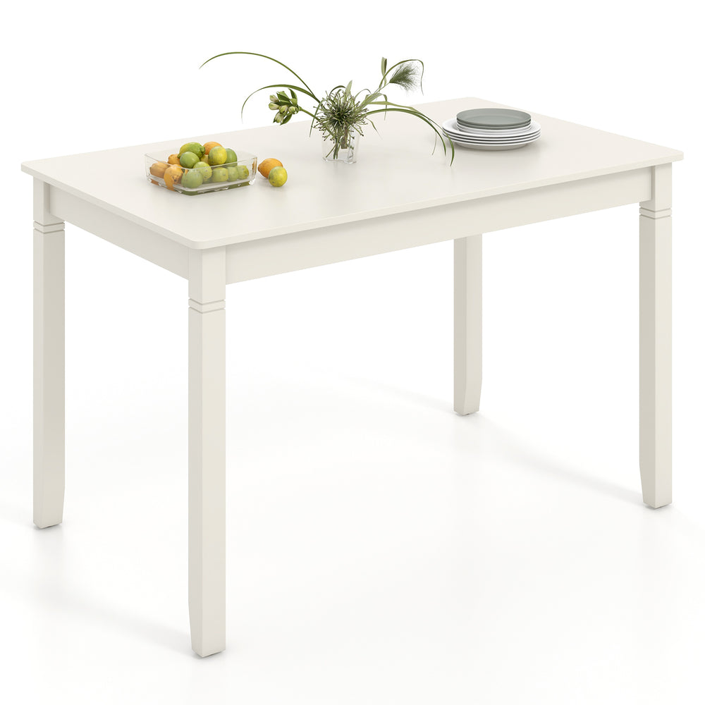 Costway Wooden Dining Table 48-Inch Rectangular for 4 People New