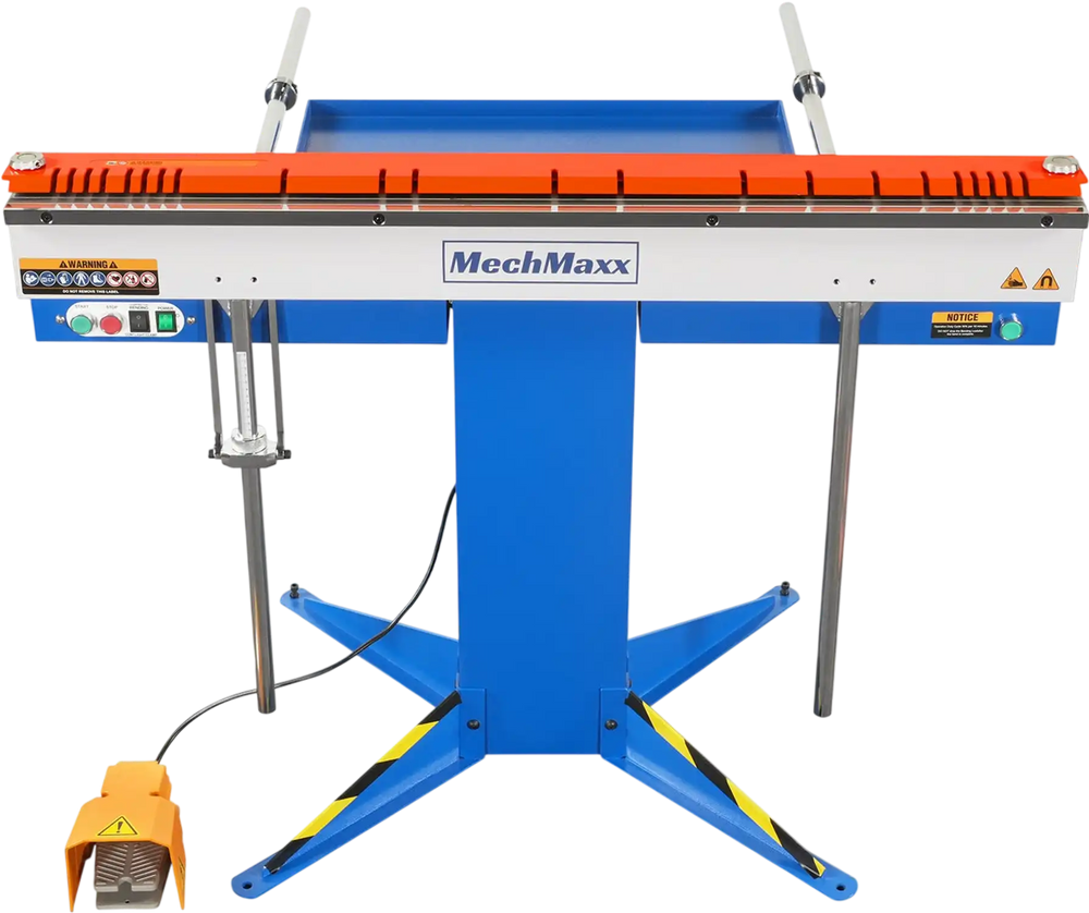 48'' Industrial Magnetic Pan and BOX Heavy Duty Sheet Metal Brake 20 Gauge Capacity Shear Press Brake,  MSMB1250E