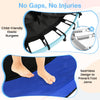 Child-friendly elastic bungees and seamless design of the 48-inch toddler trampoline for safe bouncing fun.