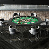 48 Inches Foldable Poker Table with Padded Rails and Cup Holders-Green - Gallery View 1 of 10