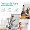 Close-up of the rolling double-sided whiteboard's magnetic surface, 48"x36", designed for easy writing and cleaning.