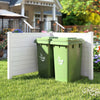48 x 38 Inch Air Conditioner Fence 3 Panels with Metal Ground Stakes for Patio Backyard-White - Gallery View 1 of 10