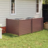 Brown 48 x 38 inches air conditioner fence with two panels, made of water-resistant PP, for outdoor privacy and easy.