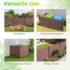 Brown 48 x 38 inches air conditioner fence panels, versatile for privacy, pet enclosure, and trash can storage.