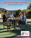Vevor Picnic Table Outdoor Steel Frame with Umbrella Hole Seats 6-8 People Weather-Resistant New