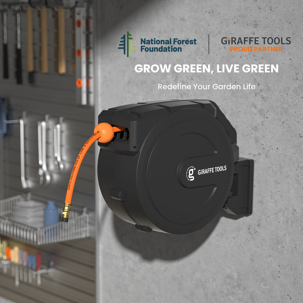 Giraffe Tools AWA15 Retractable Air Hose Reel PP Housing 3/8in-50ft New