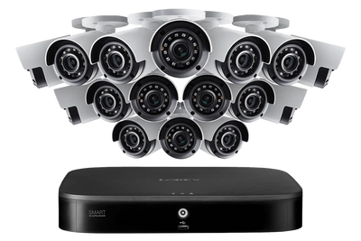 Lorex 4KA166-2 16-Channel Security System w/ 16 4K (8MP) Cameras Color Night Vision Security Surveillance System New