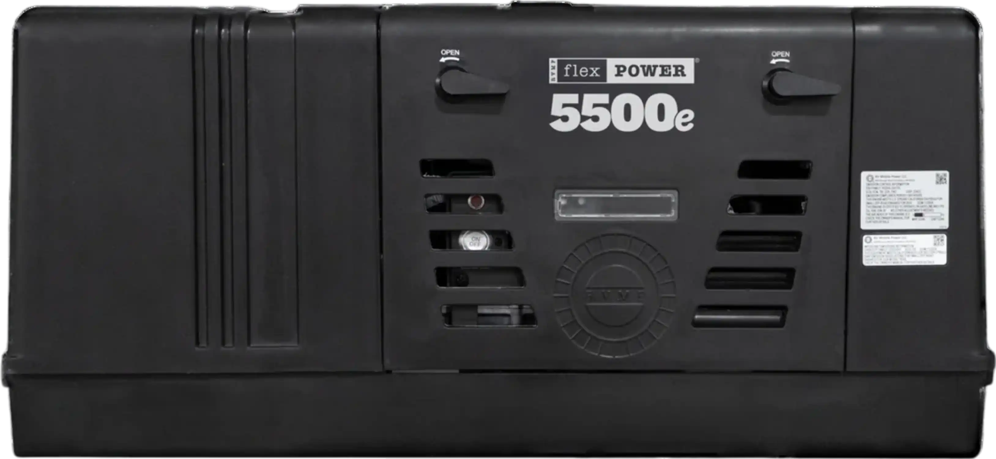 RVMP Flex Power 5500e RV Generator EFI 5.5kW Dual Fuel Single Phase 125V 302cc OHV Air Cooled Gas or Propane CARB New