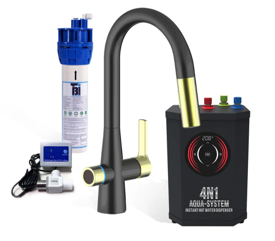 AquaNuTech 4N1 Aqua-System PLUS Contemporary Faucet with FL1000 Filtration System New