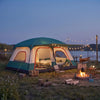 4-10 Person Camping Tent in Green Color with Porch and 2 Rooms for Backpacking-L - Gallery View 1 of 10