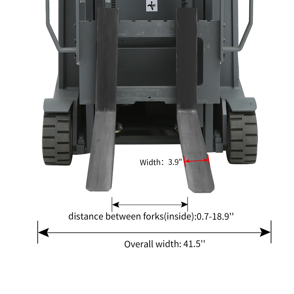 Apollolift A-3041 Electric Forklift Battery Powered 3 Wheel 197" Lifting 3300 lbs. Capacity CPD15S-E New