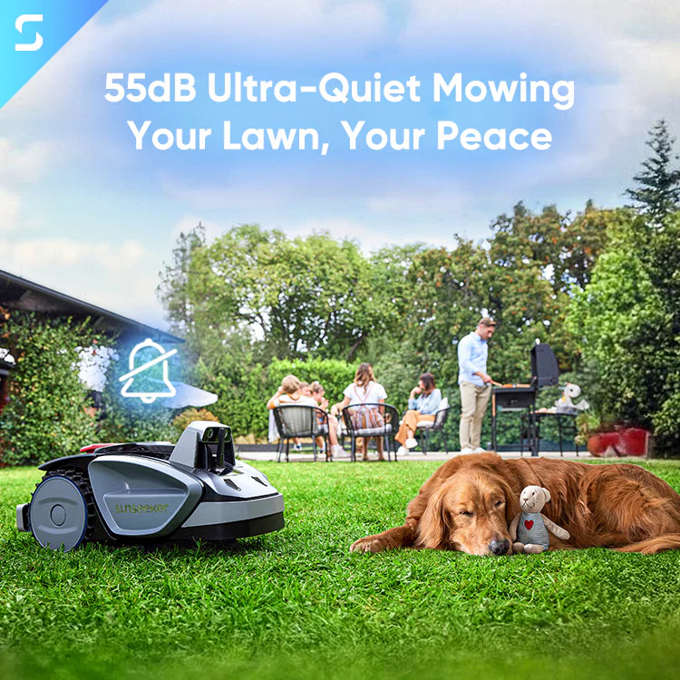 Sunseeker V3 Robot Lawn Mower 0.15 Acre Wireless AI Vision Multi-Zone App Control New