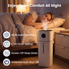 4.2-gallon cool mist humidifier in white offers 40dB quiet operation and 1200 sq.ft coverage for comfortable sleep.