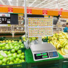 Electronic price computing scale with LCD display, ideal for supermarkets, featuring a durable ABS structure and.