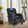 Massage Racing Gaming Single Recliner Chair-Blue - Gallery View 1 of 13