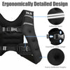 Adjustable 20 lbs training weight vest featuring breathable materials, reflective band, and evenly distributed weights.