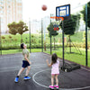 4.3-8.2 Feet Portable Basketball Hoop with Adjustable Height and Wheels-Blue - Gallery View 1 of 11