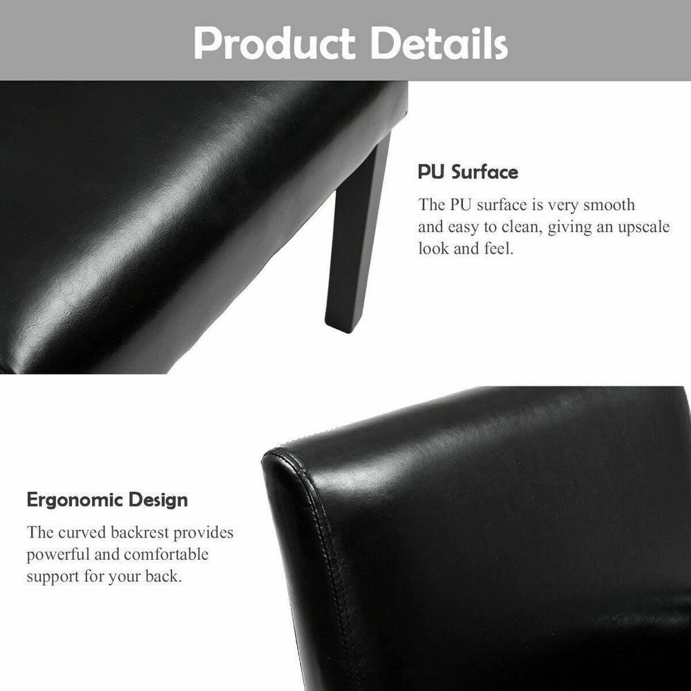 Close-up of the Modern PU Leather Executive Arm Chair showing the smooth PU surface and ergonomic design for comfort.
