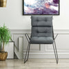 22 x 44 Inch Tufted Outdoor Patio Chair Seating Pad-Gray - Gallery View 1 of 12