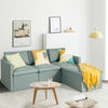 Convertible L-Shaped Sectional Sofa Couch with Reversible Chaise-Green - Gallery View 1 of 12