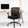 Black mesh big and tall office chair with adjustable lumbar support and armrests, ideal for ergonomic comfort in any.