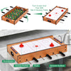 2-in-1 air hockey and foosball game table with smooth surface, scoreboard, and included game components for.